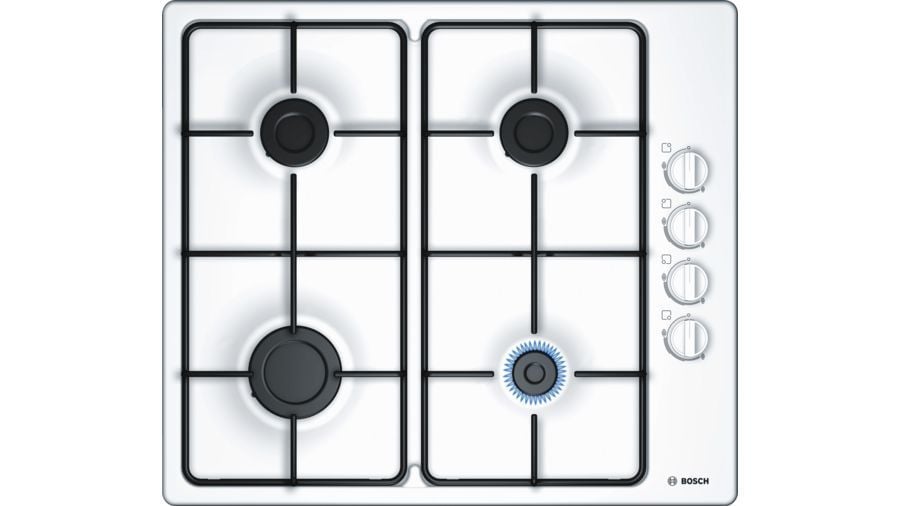 Bosch PBP6C2B80O Doğalgazlı Beyaz Emaye Ankastre Ocak