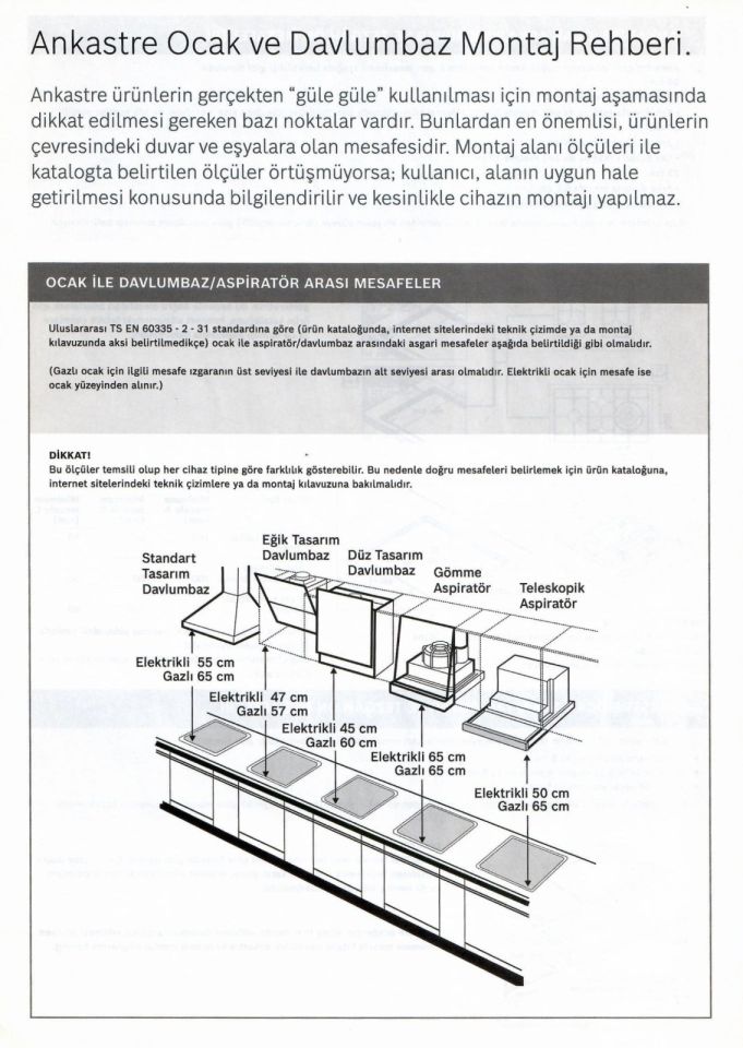Bosch DWF67AK20T Beyaz Duvar Tipi Davlumbaz