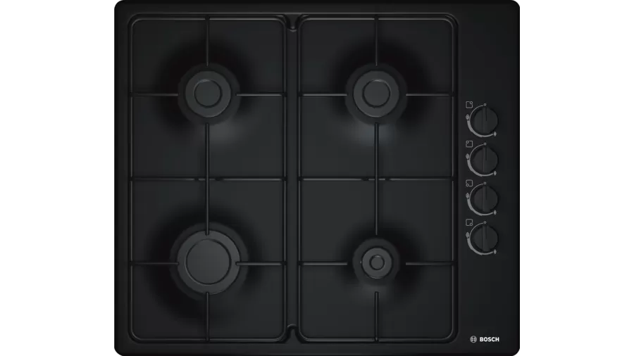 Bosch PBP6C6B80O Doğalgazlı Ankastre Siyah Emaye Ocak