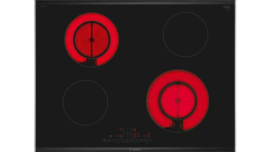 Bosch PKG775FP2E Siyah Seramik Elektrikli Ankastre Ocak