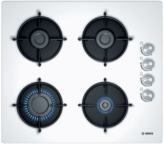 Bosch POP6C2O10O Doğalgazlı Beyaz Cam Ankastre Ocak