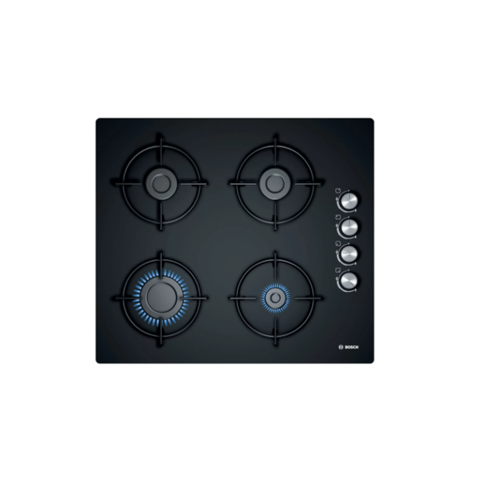 Bosch POP6C6O10O Doğalgazlı Siyah Cam Ankastre Ocak