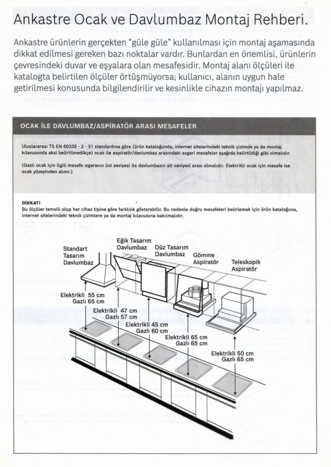 Bosch DWK065G20T Beyaz Duvar Tipi Davlumbaz