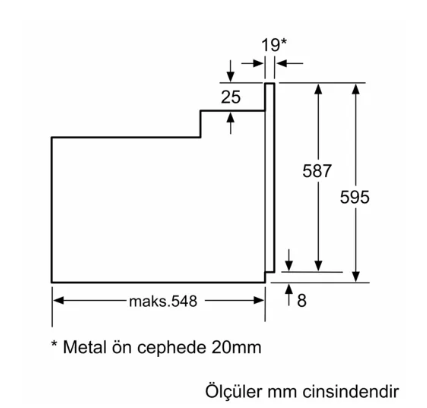 Bosch HBJ559EB6T Siyah Ankastre Fırın