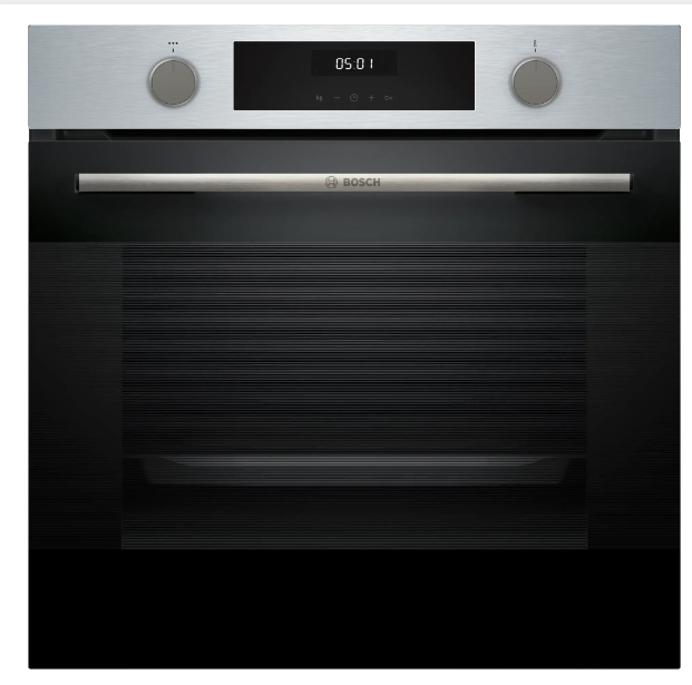 BOSCH HUA717BR0T Buhar Destekli Ankastre Fırın 60 x 60 cm Inox