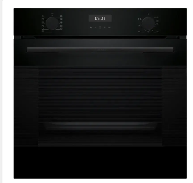 BOSCH HUA717BA0T Buhar Destekli Ankastre Fırın 60 x 60 cm Siyah