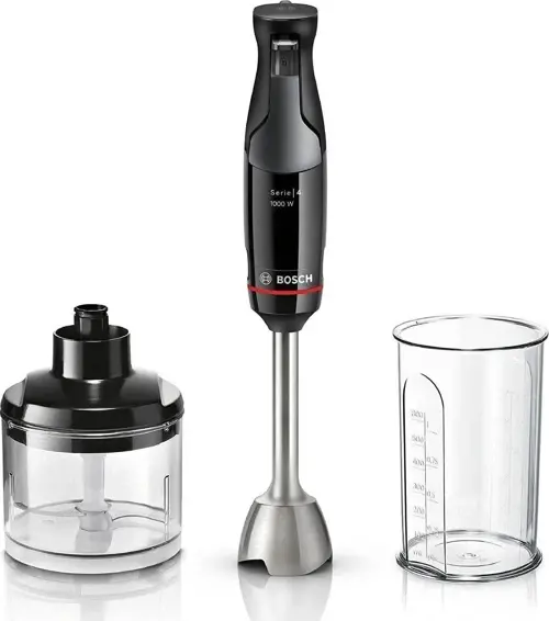 MSM4B620 Serie 4, El Blenderı, Ergomaster, 1000 W, Siyah,